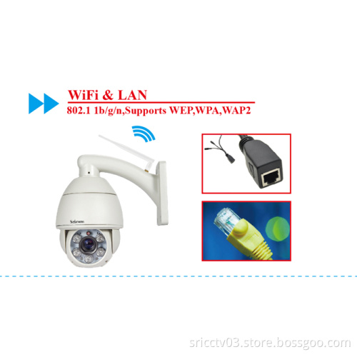 Sricam AP004 OEM/ODM P2P  wireless 5xOptical Zoom outdoor hd IP PTZcamera